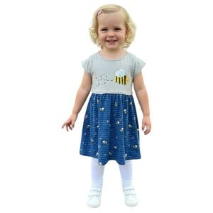 Mountain Warehouse Girl’s Size 3-4 Years 100% Organic Cotton Bee Dress